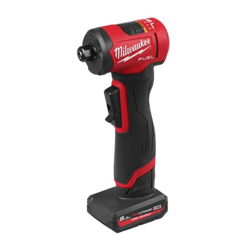 M12 FDGA2-522BA - Szlifierka kątowa trzpieniowa 76 mm, 12 V, 2,5 Ah i 5.0 Ah, FUEL™, w torbie + ładowarka, 2 wiertła, 4933500525