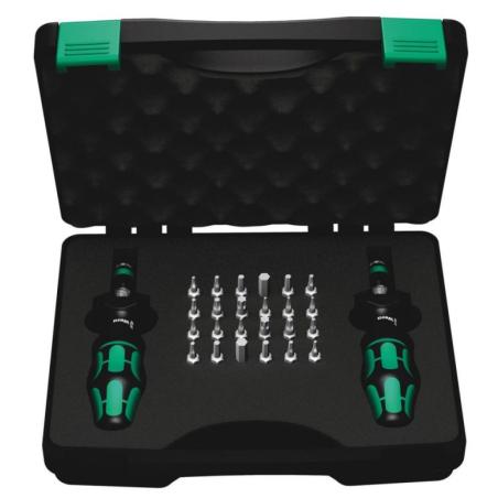 05074738001 - Kraftform torque screwdriver set, with 1/4" hex drive, 0.3-3 Nm + bits (26 pcs.)
