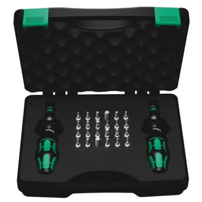 05074738001 - Kraftform torque screwdriver set, with 1/4" hex drive, 0.3-3 Nm + bits (26 pcs.)
