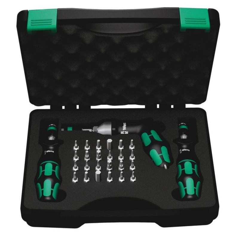 05350451001 - Kraftform torque screwdriver set, with 1/4" hex drive, 2.5-55 in.lbs. + bits (27 pcs.)