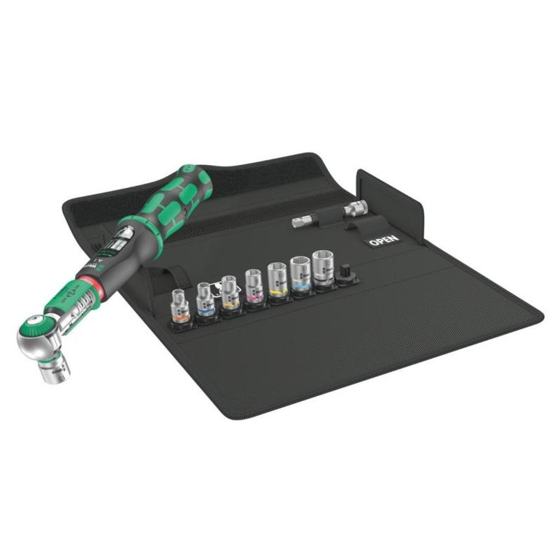 05075830001 - Klucz dynamometryczny Safe-Torque A 1, z zabierakiem czworokątnym 1/4", 2-12 Nm + nasadki (10 szt.)