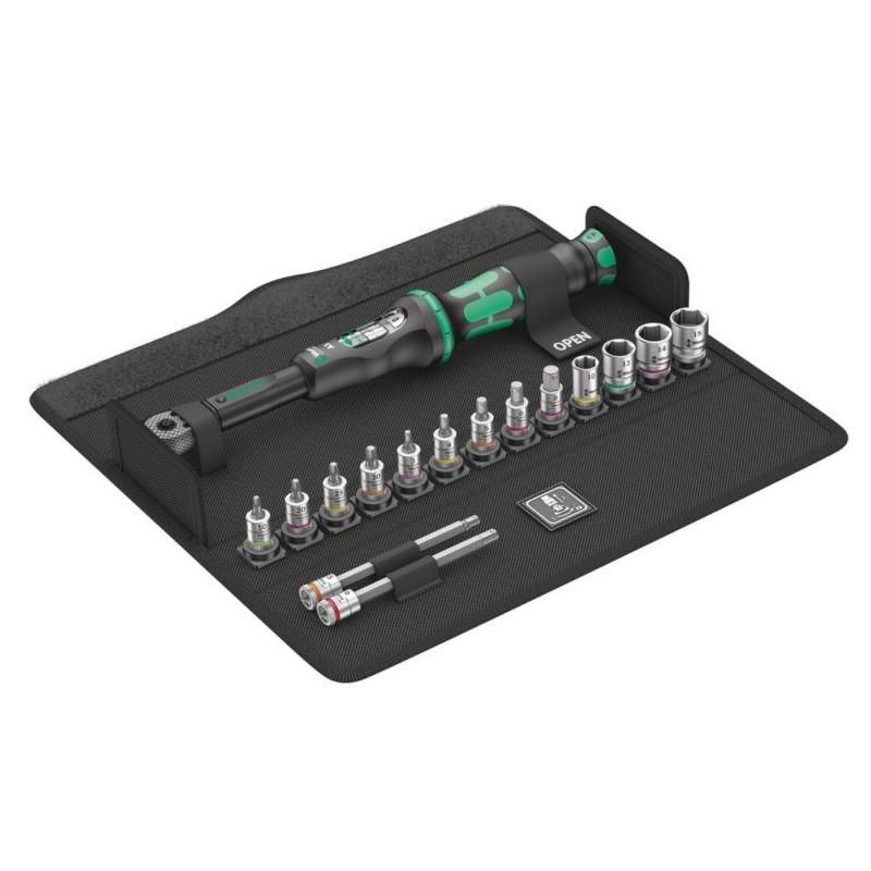 05004180001 - Klucz dynamometryczny Click-Torque A 5, z grzechotką dwukierunkową 1/4", 2,5-25 Nm + nasadki