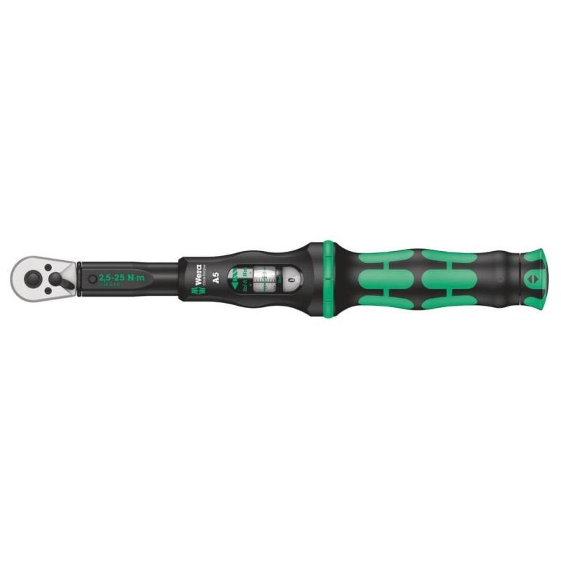 05075604001 - Klucz dynamometryczny Click-Torque A 5, z grzechotką dwukierunkową 1/4", 2,5-25 Nm