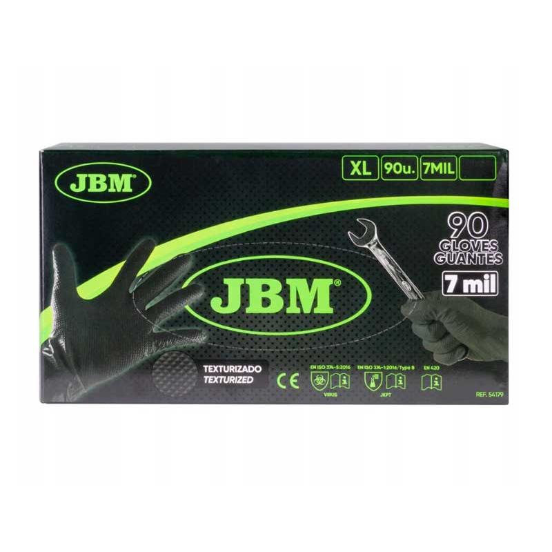 54179 - Rękawice jednorazowe nitrylowe Diamond Black mocne (90 szt.), rozmiar XL