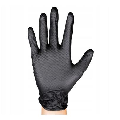54178 - Rękawice jednorazowe nitrylowe Diamond Black mocne (100 szt.), rozmiar L