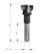 4932501042 - Frez puszkowy do drewna z węglikiem spiekanym, trzpień 8 mm, 20 x 60 mm