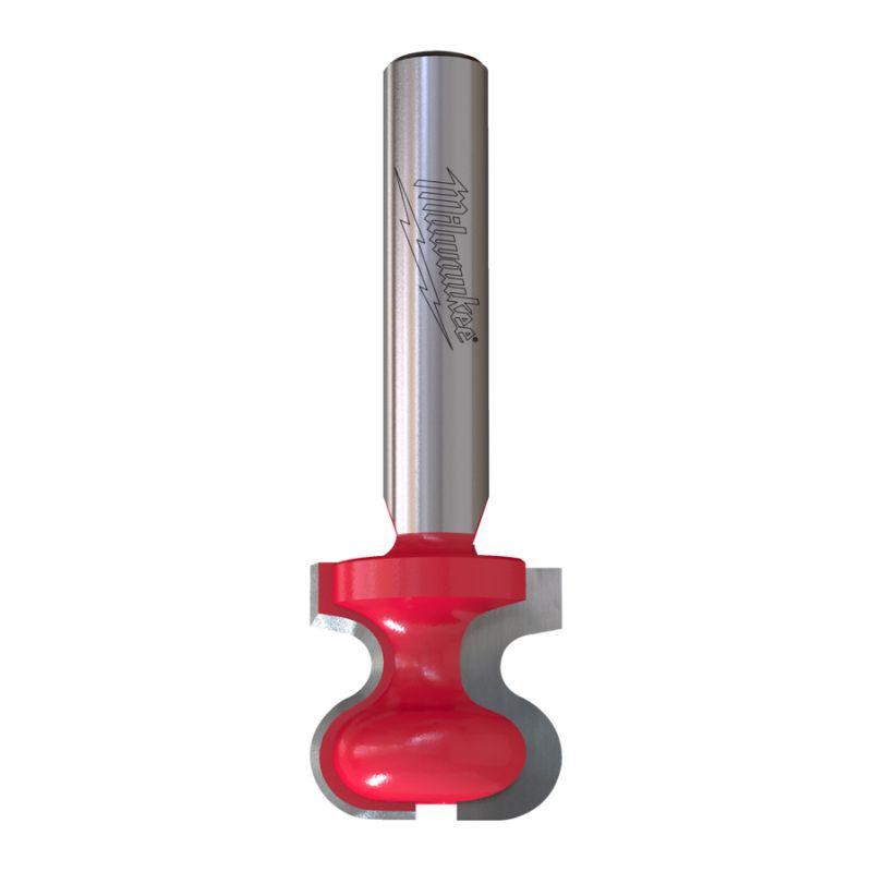 4932501011 - Carbide-tipped wood mortise cutter, 8 mm shank, R4.76/2.4, 19.05/9.5 x 19.05/57.2 mm