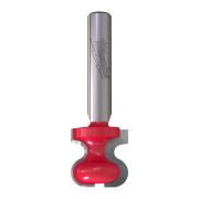 4932501011 - Carbide-tipped wood mortise cutter, 8 mm shank, R4.76/2.4, 19.05/9.5 x 19.05/57.2 mm