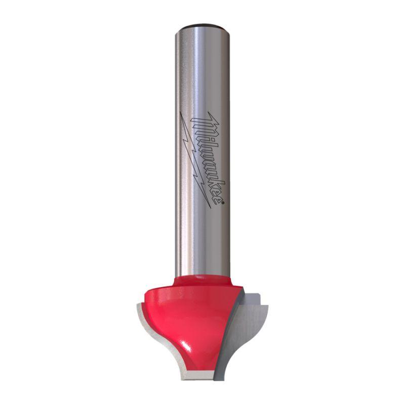 4932500963 - Decorative carbide-tipped wood router bit, 8 mm shank, R3.2, 19/6.35 x 13/68 mm