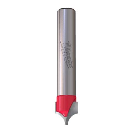 4932500962 - Decorative carbide-tipped wood router bit, 8 mm shank, R5, 10/1.3 x 10/50 mm