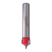 4932500962 - Decorative carbide-tipped wood router bit, 8 mm shank, R5, 10/1.3 x 10/50 mm