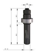 4932500983 - 12 mm shank for groove cutters