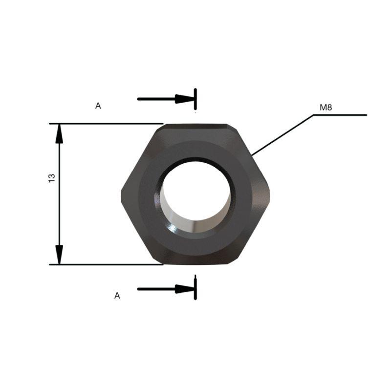 4932501081 - Nut for M8, S7 router bit
