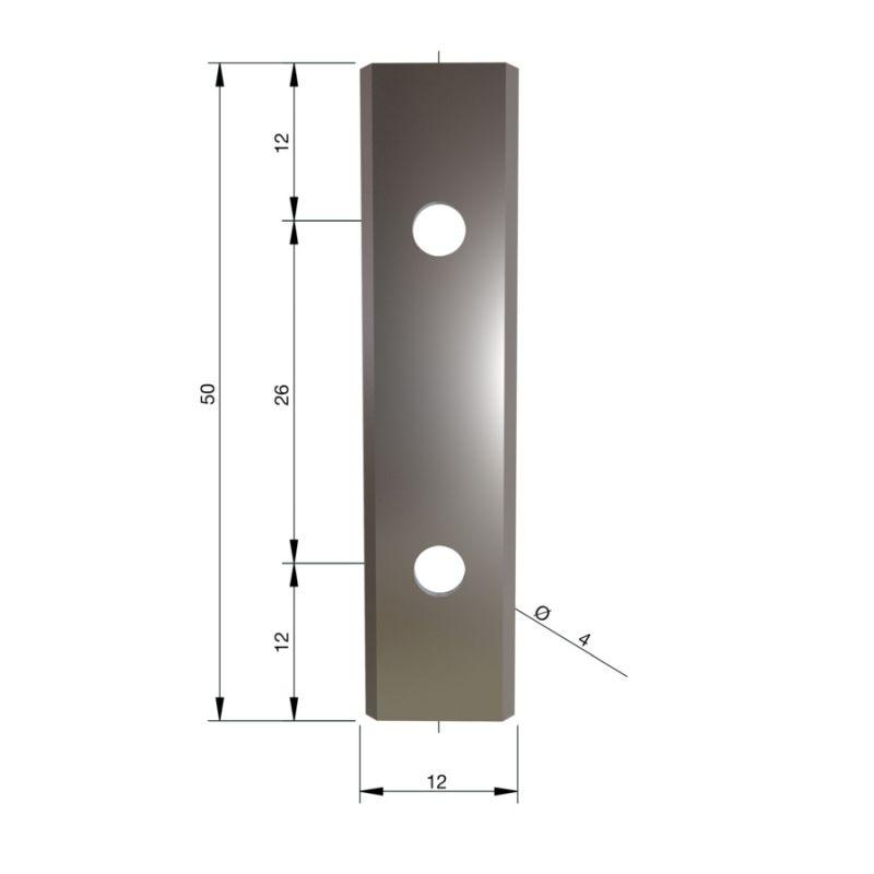 4932501072 - Carbide cutters for K4 cutters, 50 x 12 x 1.5 mm (10 pcs.)