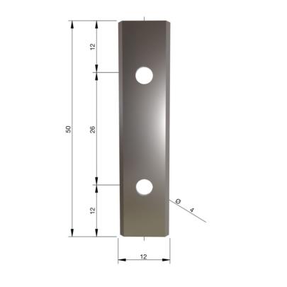 4932501072 - Carbide cutters for K4 cutters, 50 x 12 x 1.5 mm (10 pcs.)