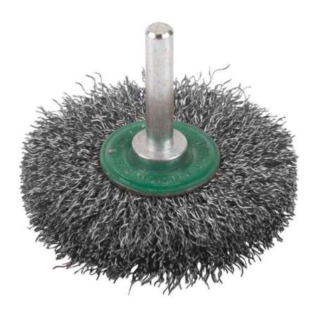 4932501706 - S6 wire disc brush, 60x13 mm, crimped stainless steel, 0.3 mm, for spindle grinders (3 pcs.)