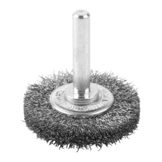 4932501701 - Szczotka druciana tarczowa S6, 40x9 mm, stal karbowana, 0,2 mm, do szlifierek trzpieniowych (3 szt.)