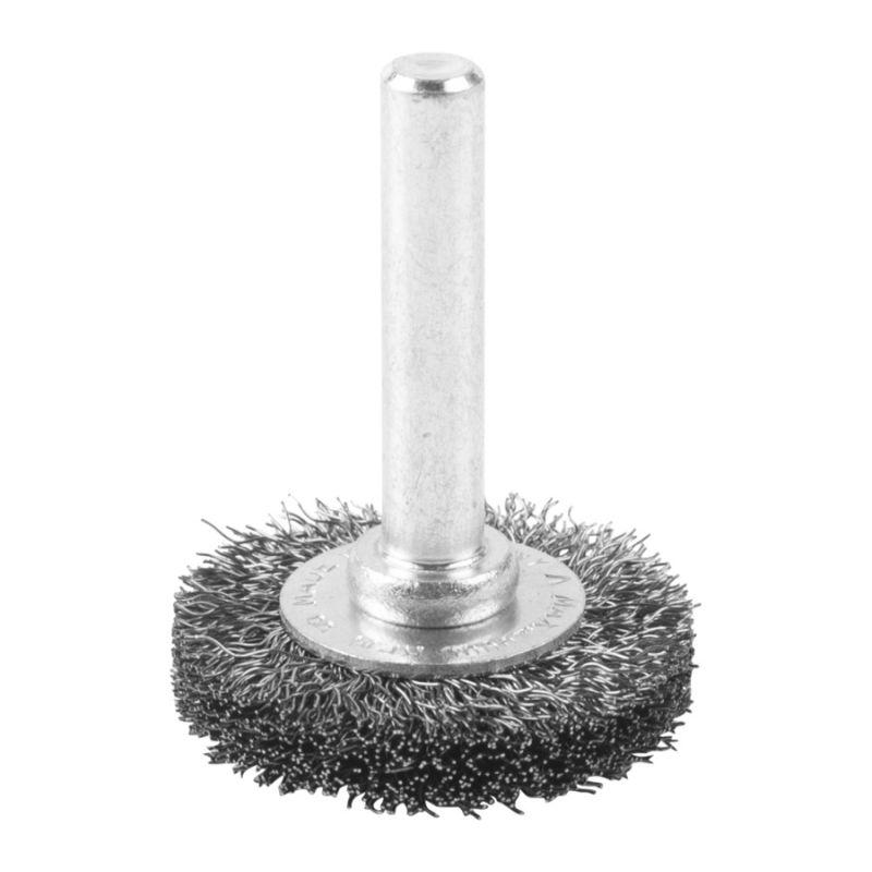 4932501700 - S6 wire brush disc, 30x6 mm, crimped stainless steel, 0.2 mm, for spindle grinders (3 pcs.)