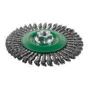 4932501743 - M14 wire brush disc, 125x6 mm, 0.5 mm bonded stainless steel, for 115 and 125 mm angle grinders (1 pc.)