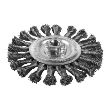 4932501740 - M14 wire brush disc, 125x14 mm, bound steel, 0.5 mm, for 115 and 125 mm angle grinders (1 pc.)
