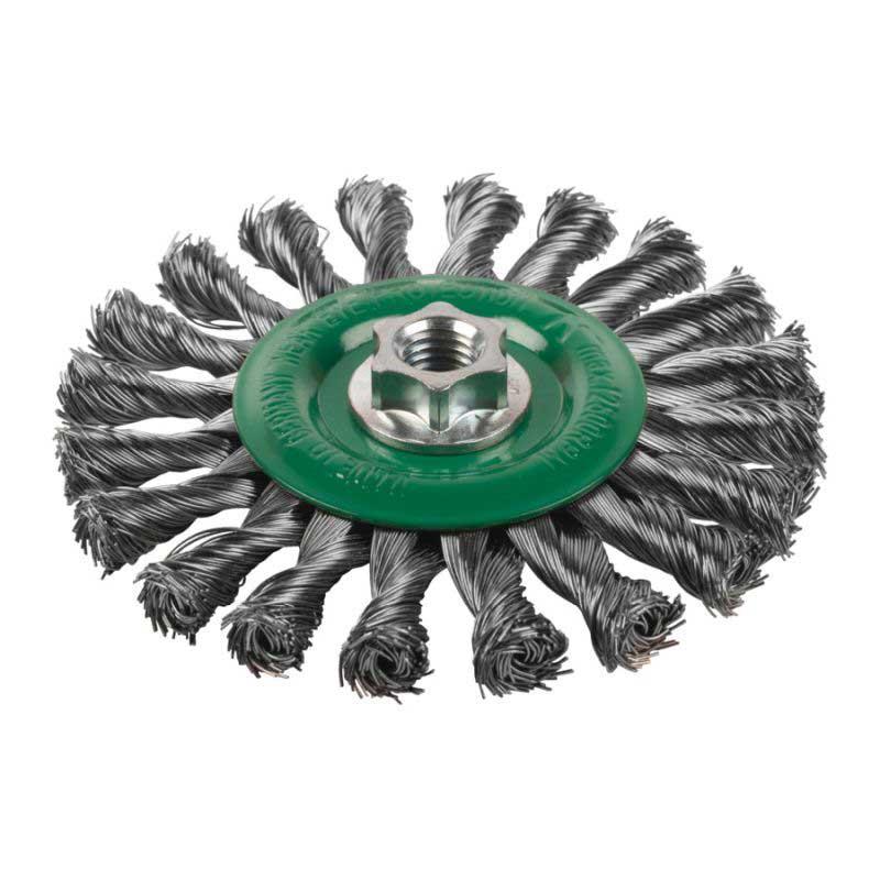 4932501741 - M14 wire brush disc, 125x14 mm, 0.5 mm stainless steel wire, for 115 and 125 mm angle grinders (1 pc.)