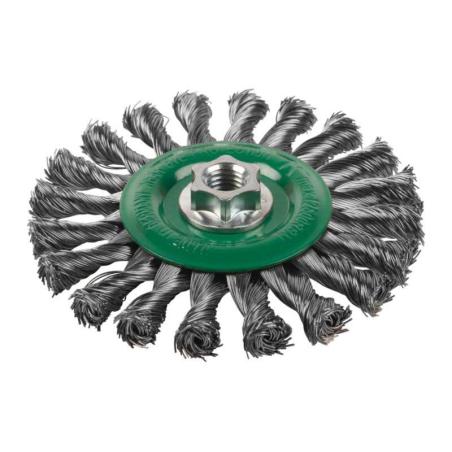 4932501741 - M14 wire brush disc, 125x14 mm, 0.5 mm stainless steel wire, for 115 and 125 mm angle grinders (1 pc.)