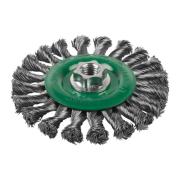 4932501739 - M14 wire brush disc, 115x14 mm, 0.5 mm stainless steel wire brush for 115 and 125 mm angle grinders (1 pc.)