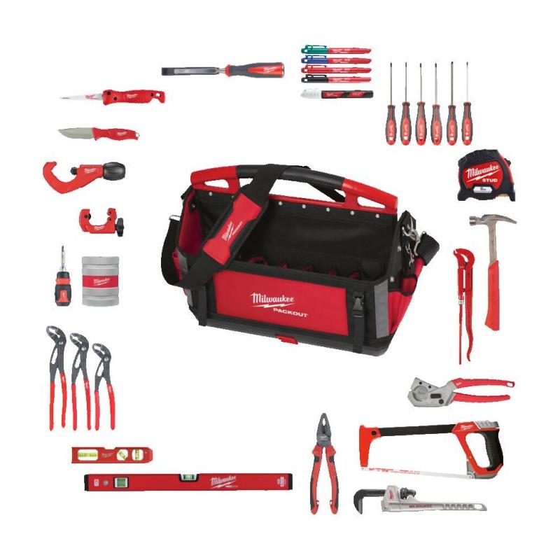 4932501191 - Zestaw narzędzi w torbie PACKOUT™ dla hydraulika (23 szt.)