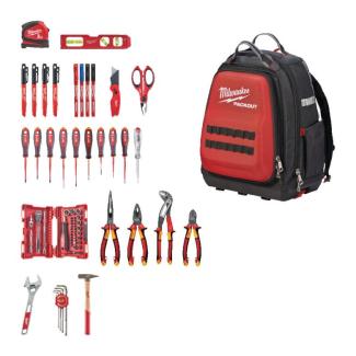 4932498407 - Zestaw narzędzi w plecaku PACKOUT™ dla elektryka (76 szt.)