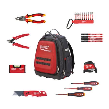 4932501189 - Zestaw narzędzi w plecaku PACKOUT™ dla elektryka (23 szt.)