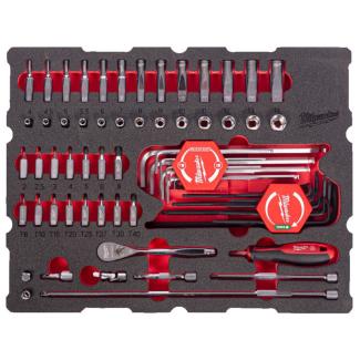 4932501867 - Moduł nasadek i akcesoriów 1/4" do szuflad PACKOUT, 4 - 14 mm (68 szt.), wkładka piankowa