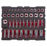4932501869 - 1/2" Short and Long Socket Set for PACKOUT Drawers, 8 - 36 mm (42 pcs.), foam insert