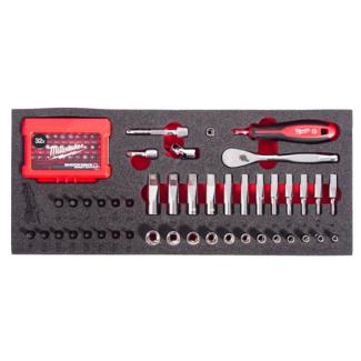 4932499293 - Moduł nasadek i akcesoriów 1/4", 4 - 13 mm (76 szt.), wkładka piankowa