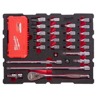4932501870 - Moduł nasadek trzpieniowych i akcesoriów 1/2" do szuflad PACKOUT, 4 - 19 mm, T20 - T60 (67 szt.), wkładka piankowa