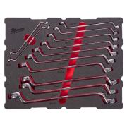 4932501873 - Set of offset ring spanners for PACKOUT drawers, 6x7 - 30x32 mm (12 pcs.), foam insert