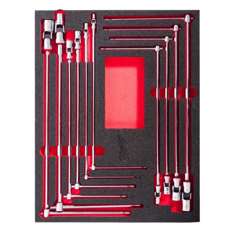 4932499295 - Module of T-handle socket wrenches with sliding handle, 7–18 mm (10 pcs.), foam insert