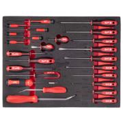 4932500755 - Screwdriver and prying tool module (38 pcs.), foam insert