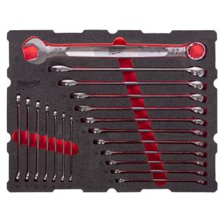 4932501871 - Moduł kluczy płasko-oczkowych do szuflad PACKOUT, 6 - 27 mm (19 szt.), wkładka piankowa