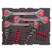 4932501874 - Flat wrench module for PACKOUT drawers, 6x7 - 34x36 mm (14 pcs.), foam insert