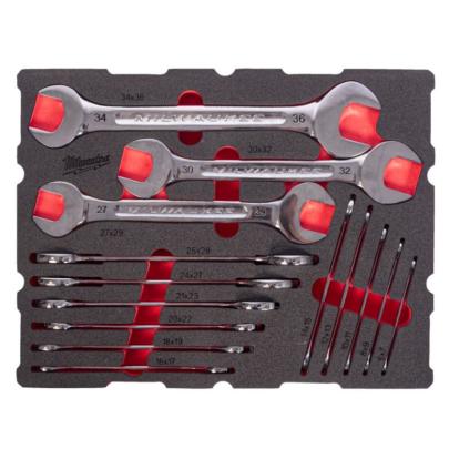 4932501874 - Flat wrench module for PACKOUT drawers, 6x7 - 34x36 mm (14 pcs.), foam insert