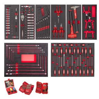 4932499474 - Zestaw 172 narzędzi dla motoryzacji w 8 modułach do wózków narzędziowych