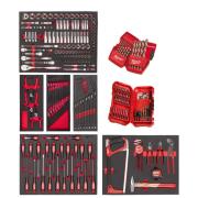 4932499475 - Set of 244 industrial tools in 6 modules for tool carts