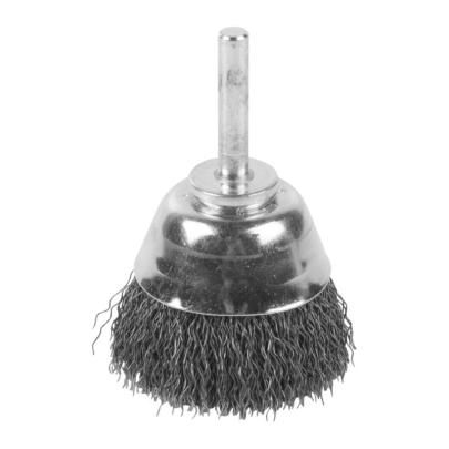 4932501717 - S6 cup wire brush, 50 x 20 mm, crimped steel, 0.3 mm, for angle grinders (3 pcs.)