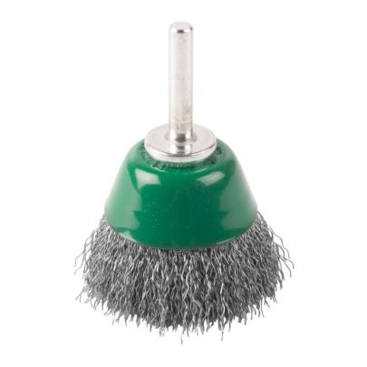 4932501718 - S6 cup wire brush, 50 x 20 mm, crimped stainless steel, 0.3 mm, for spindle grinders (3 pcs.)