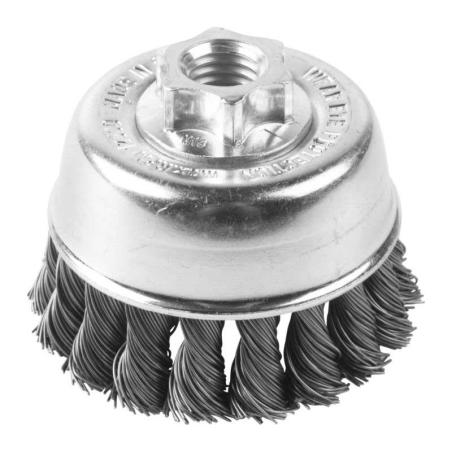 4932501735 - M14 cup wire brush, 65 x 18 mm, wire-bound steel, 0.5 mm, for 115 and 125 mm grinders (1 pc.)