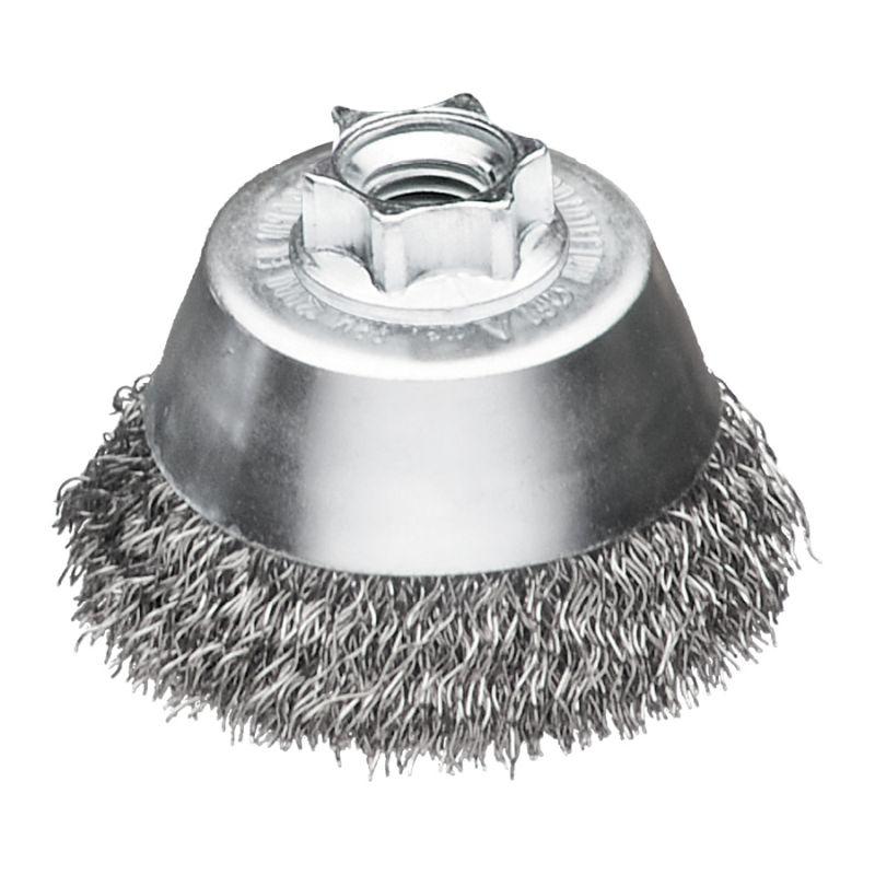 4932501750 - M14 cup wire brush, 65 mm, crimped steel, 0.35 mm, for 115 and 125 mm grinders (1 pc.)