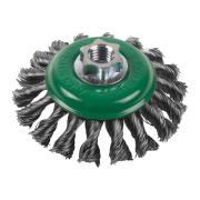 4932501745 - M14 conical wire brush, 100 x 12 mm, stainless steel wire, 0.5 mm, for 115 and 125 mm grinders (1 pc.)