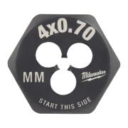 4932500610 - Hexagon die, M4 x 0.7 mm (1 pc.)