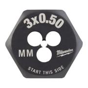 4932500609 - Hexagon die, M3 x 0.5 mm (1 pc.)