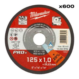 4932500580 - PRO+ thin metal cutting disc 125 x 1 x 22.2 mm (600 pcs.)